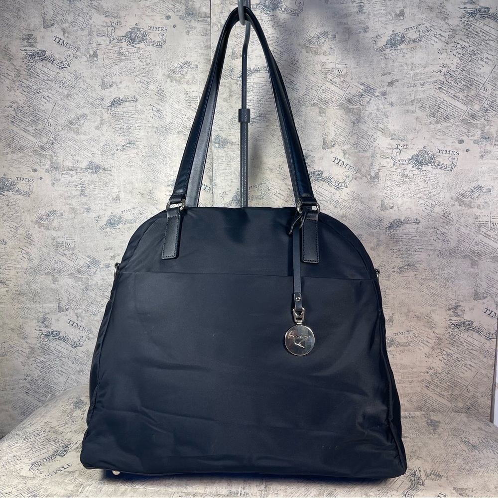 Lo & Sons The OMG Bag Black Laptop Tote Work Travel Shoulder Bag